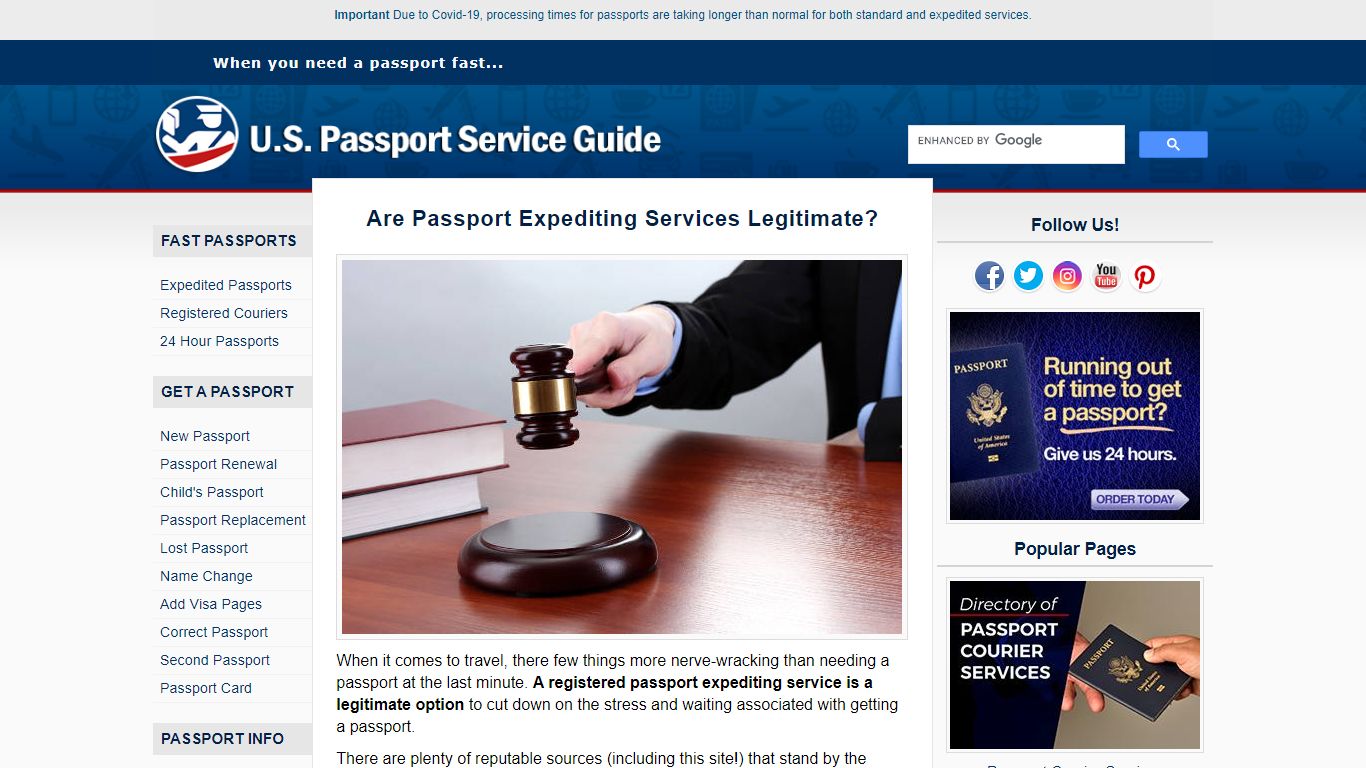 Are Passport Expediting Services Legitimate?